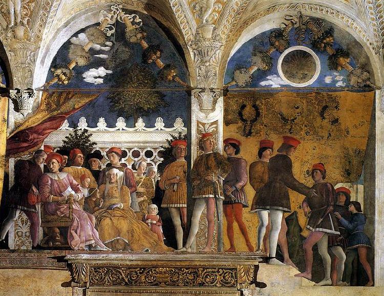 Andrea Mantegna The Court of Gonzaga oil painting picture